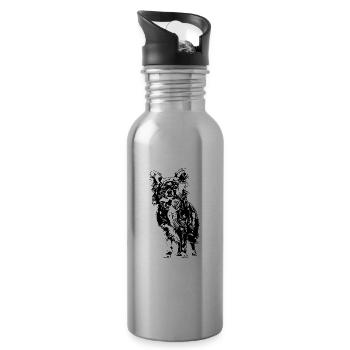 Chihuahua - Water bottle with straw - silver - Right
