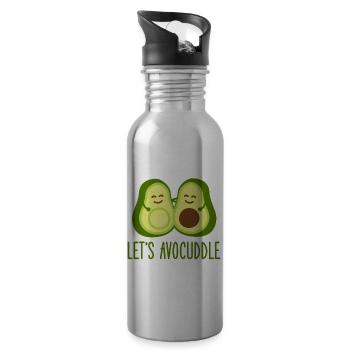 avocado - Water bottle with straw - silver - Right