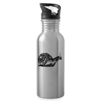 slug - Water bottle with straw - silver - Right