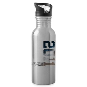 15. GEBURTSTAG LIMITED EDITION 2011 - Trinkflasche mit integriertem Trinkhalm - Lightsilver - Rechts