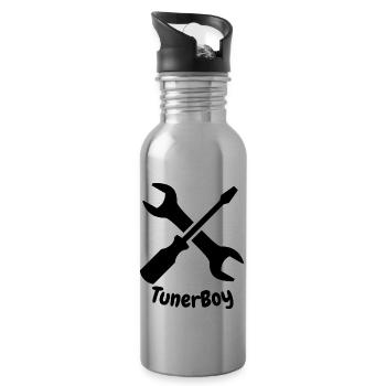 TunerBoy - Water bottle with straw - silver - Right