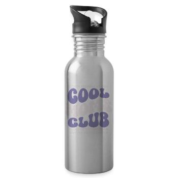 Cadeau des mamans pour la fête des mères - Club des mamans cool - Gourde avec paille intégrée - argent clair - Droite