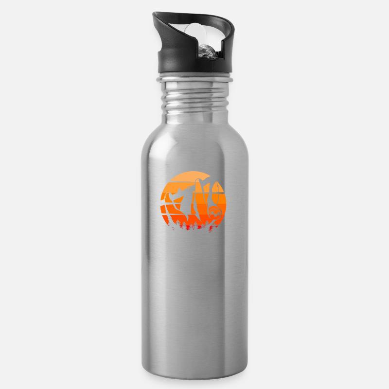 SLOTH DAB - Water bottle with straw - silver