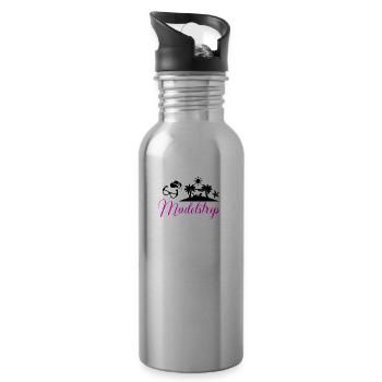 Girls Trip 2020 Mädelstrip Mädelstour Frauentrip - Trinkflasche mit integriertem Trinkhalm - Lightsilver - Rechts