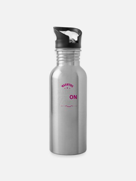 Mädels on Tour Mädelstrip Girls Trip Mädelstour - Trinkflasche mit integriertem Trinkhalm - Lightsilver