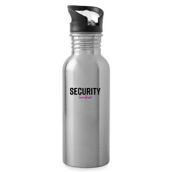 Security Team Braut - Trinkflasche mit integriertem Trinkhalm - Lightsilver - Rechts