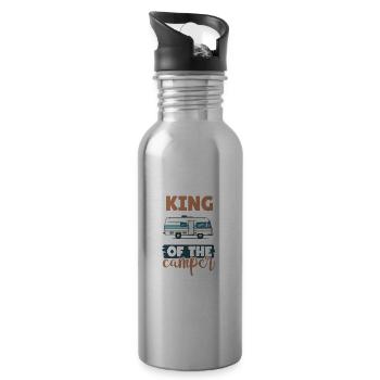 Camping Lover Outdoor RV Camper - Trinkflasche mit integriertem Trinkhalm - Lightsilver - Rechts