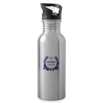 Amsterdam 2024 - Water bottle with straw - silver - Right