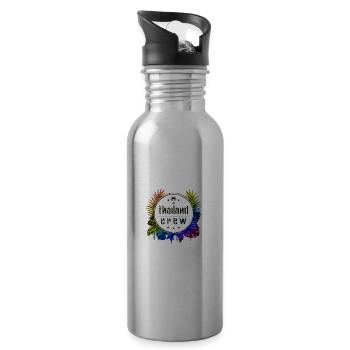Thailand Crew Bunt - Trinkflasche mit integriertem Trinkhalm - Lightsilver - Rechts