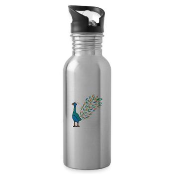 Beau Peacock Caretaker Poison - Gourde avec paille intégrée - argent clair - Droite
