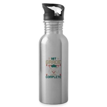 1st Class Complete Gamer Class of 2022 Completion - Water bottle with straw - silver - Right