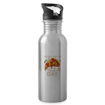 Day - Water bottle with straw - silver - Right