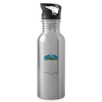 Bessere Verbindung als WiFi Camping Wildlife Campe - Trinkflasche mit integriertem Trinkhalm - Lightsilver - Rechts