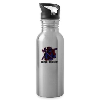 CHEERS - Water bottle with straw - silver - Right