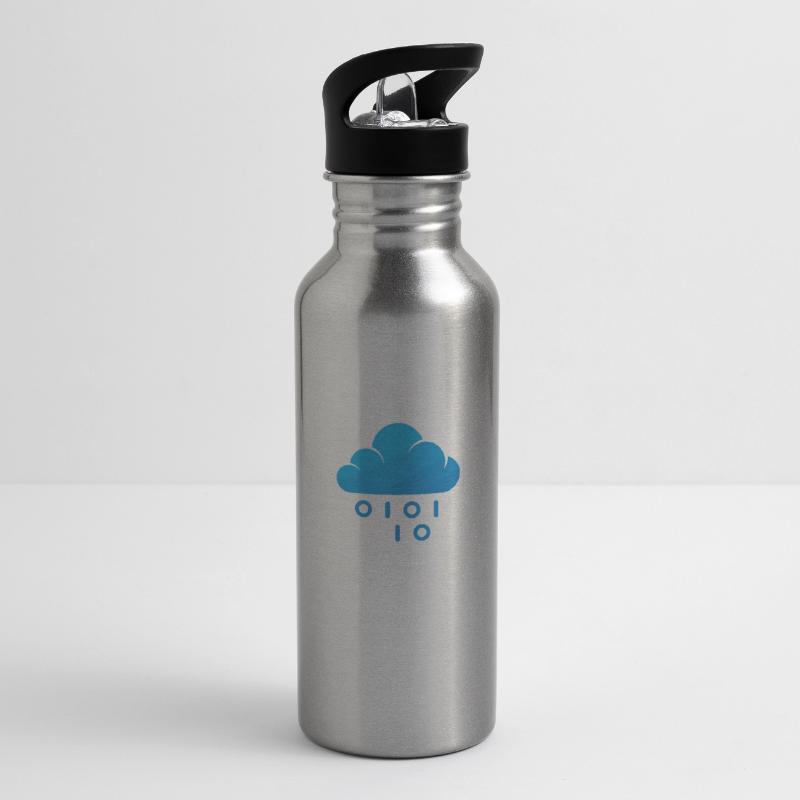 Programmierer Coder Software Entwickler Trinkflasche mit integriertem Trinkhalm