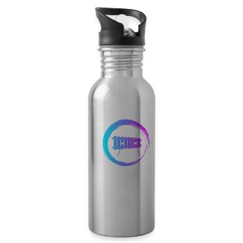 Sporty Hobby Leidenschaft Xylophon - Trinkflasche mit integriertem Trinkhalm - Lightsilver - Rechts