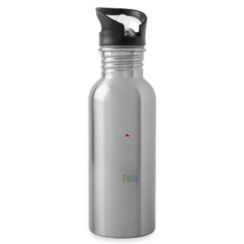 Zirkus - Trinkflasche mit integriertem Trinkhalm - Lightsilver - Rechts