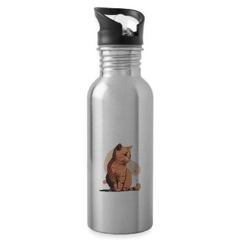 KITTEN - Trinkflasche mit integriertem Trinkhalm - Lightsilver - Rechts