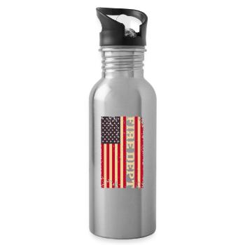 Fire brigade - Water bottle with straw - silver - Right