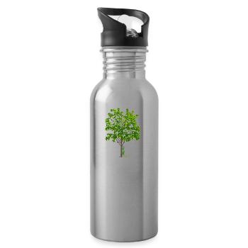 Baum - Trinkflasche mit integriertem Trinkhalm - Lightsilver - Rechts