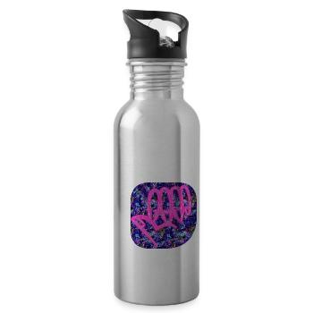 Women's Hand - Club WoW - Water bottle with straw - silver - Right