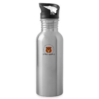 biber best great humor sänger fan musik just jubel - Trinkflasche mit integriertem Trinkhalm - Lightsilver - Rechts