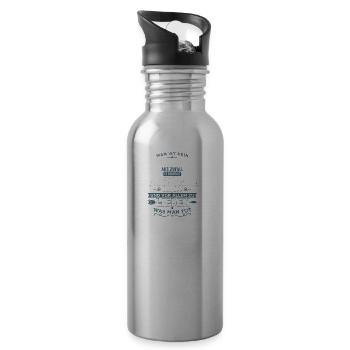 Lieben was man tut - Erzieher - Trinkflasche mit integriertem Trinkhalm - Lightsilver - Rechts