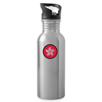 Sous le signe de Hong Kong - Gourde avec paille intégrée - argent clair - Droite