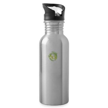 Fight Club 33 - Water bottle with straw - silver - Right