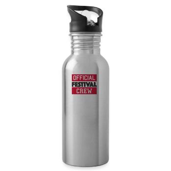 Official Festival Crew 3c - Trinkflasche mit integriertem Trinkhalm - Lightsilver - Rechts