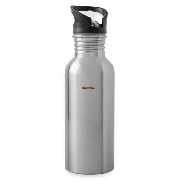 eat sleep repeat TECHNO - Trinkflasche mit integriertem Trinkhalm - Lightsilver - Rechts
