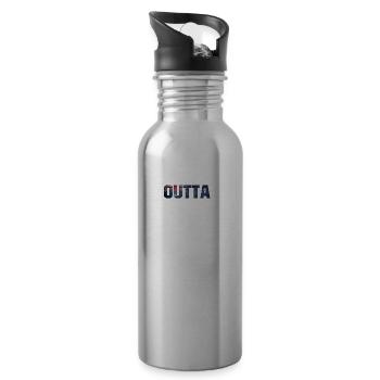 straight outta australia - Trinkflasche mit integriertem Trinkhalm - Lightsilver - Rechts