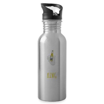 Tornado entzünden Mallorca Bier - Trinkflasche mit integriertem Trinkhalm - Lightsilver - Rechts