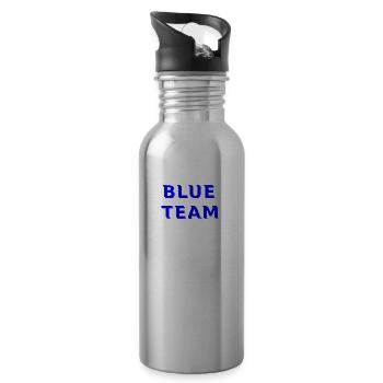 Blue Team - Trinkflasche mit integriertem Trinkhalm - Lightsilver - Rechts
