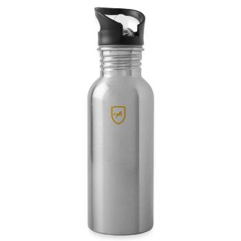 Federal Unicorn - Water bottle with straw - silver - Right