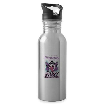 Podin de conte de fées pour femme princesse cool marraine anw - Gourde avec paille intégrée - argent clair - Droite