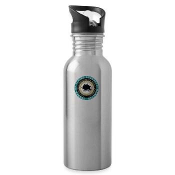 Pastafarian KIRCHE DES FLIEGENS SPAGHETTI MONSTER - Trinkflasche mit integriertem Trinkhalm - Lightsilver - Rechts