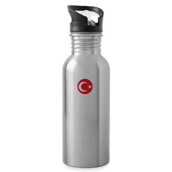 Memleketim Türkiye - Water bottle with straw - silver - Right