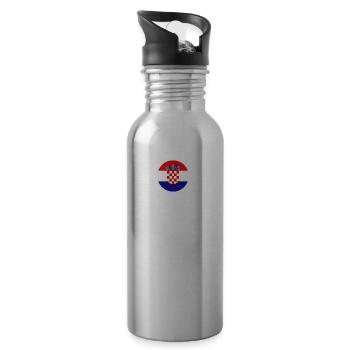 MOJ GRAD VUKOVAR - Water bottle with straw - silver - Right