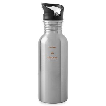 18. Geburtstag Jahre lebende Legende Geschenk - Trinkflasche mit integriertem Trinkhalm - Lightsilver - Rechts