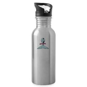 Let's go, baby Animal Fashion - Water bottle with straw - silver - Right