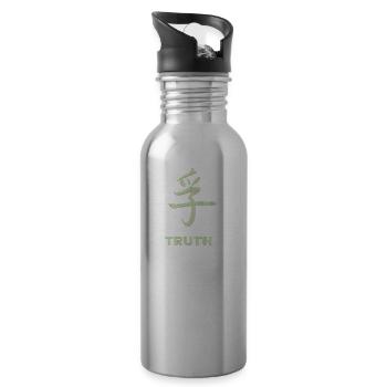 Characters Truth Chinese - Water bottle with straw - silver - Right