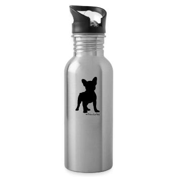 frenchielove - Gourde avec paille intégrée - argent clair - Droite
