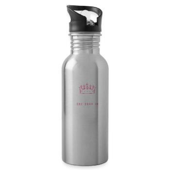 born in 1971 - Trinkflasche mit integriertem Trinkhalm - Lightsilver - Rechts