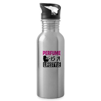 Parfüm Fragrance Perfüm Perfume Parfum Duft - Gourde avec paille intégrée - argent clair - Droite