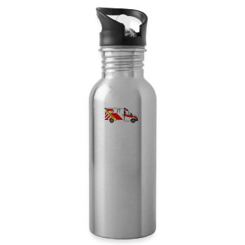 RTW - Trinkflasche mit integriertem Trinkhalm - Lightsilver - Rechts