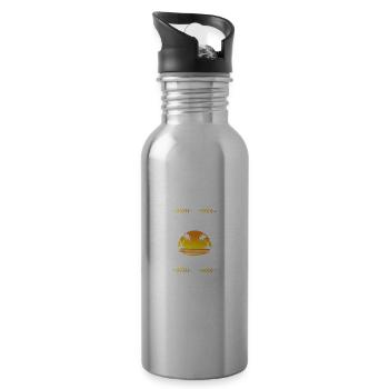 Prague Mode - Water bottle with straw - silver - Right