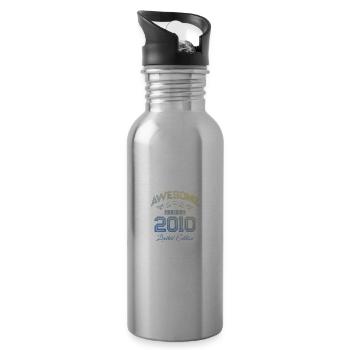2010 génial depuis - Gourde avec paille intégrée - argent clair - Droite