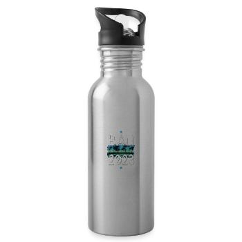 Bali 2023 - Water bottle with straw - silver - Right