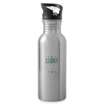 Lloret de Mar 2023 - Gourde avec paille intégrée - argent clair - Droite